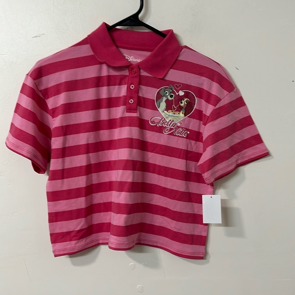 Disney girls lady and the tramp cropped tee